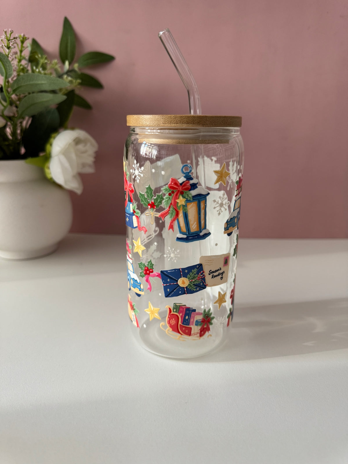 The Bookshop Glass Cup