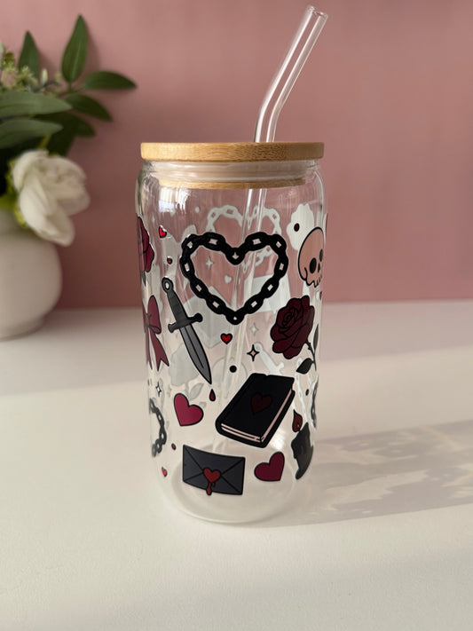 Dark Romance Glass Cup