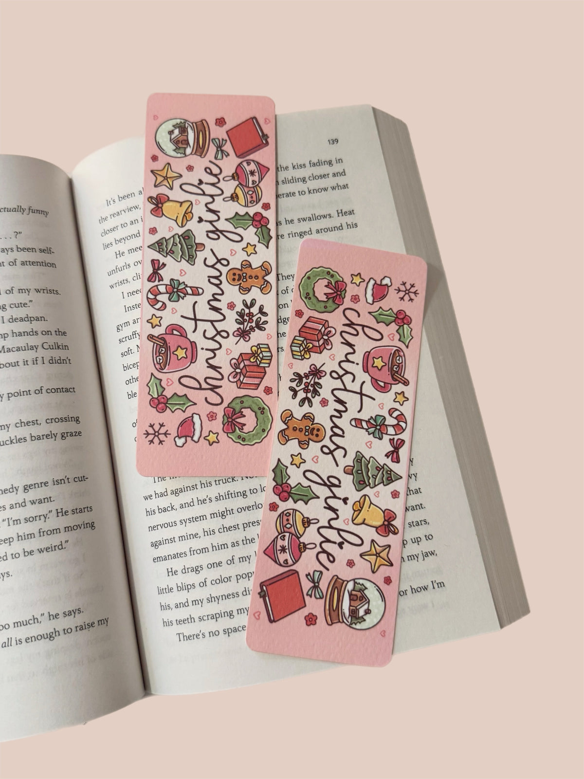 Christmas Girlie Bookmark