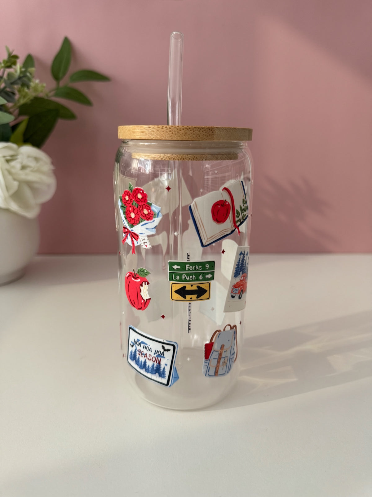 Twilight Inspired Glass Cup