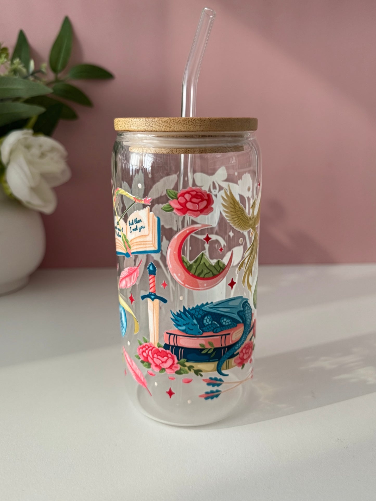 Dragon Rider Glass Cup