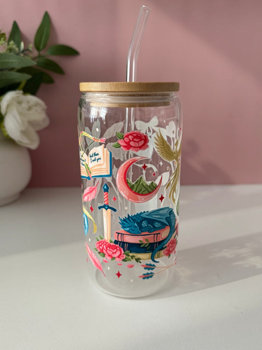 Dragon Rider Glass Cup