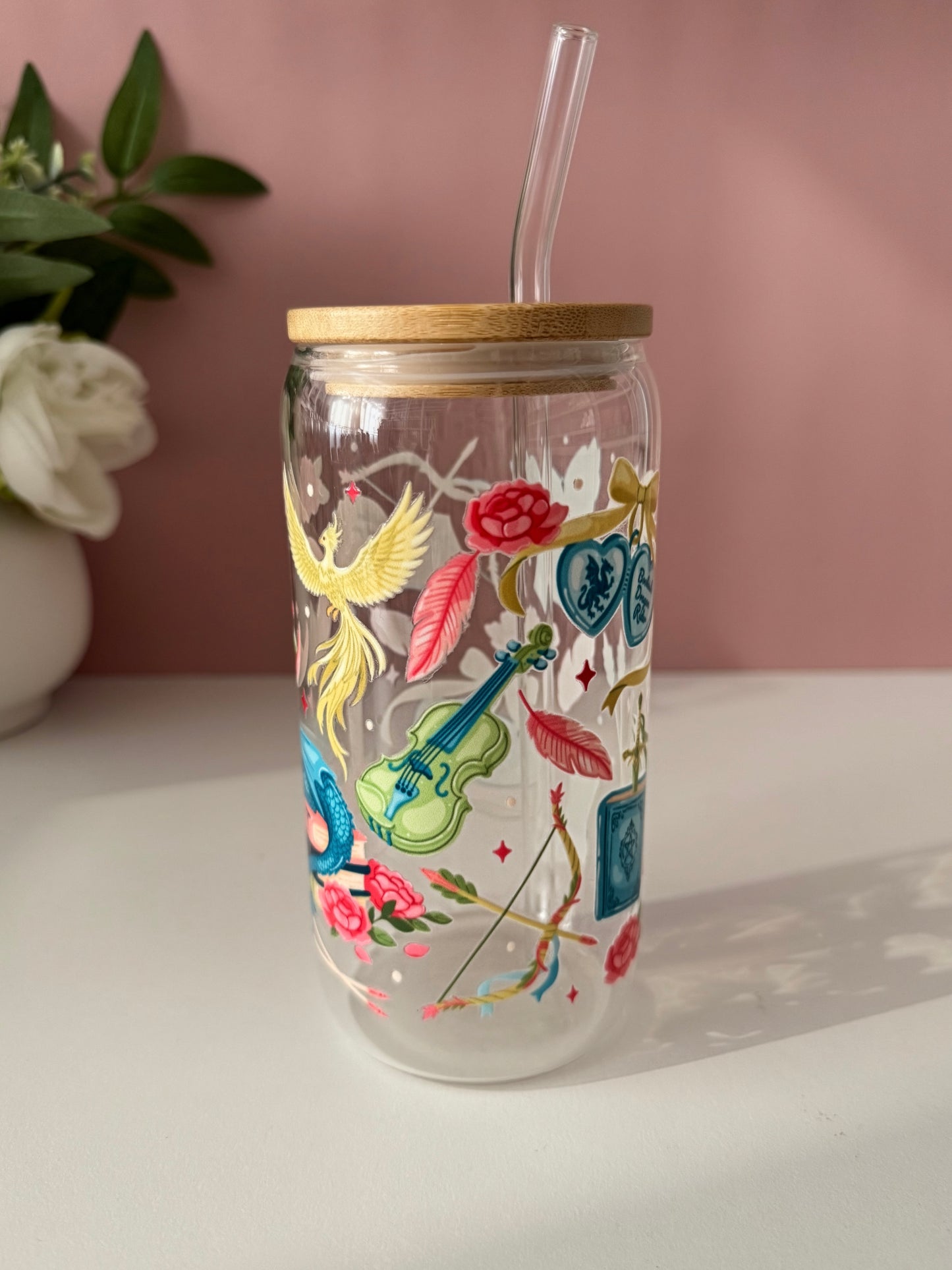 Dragon Rider Glass Cup