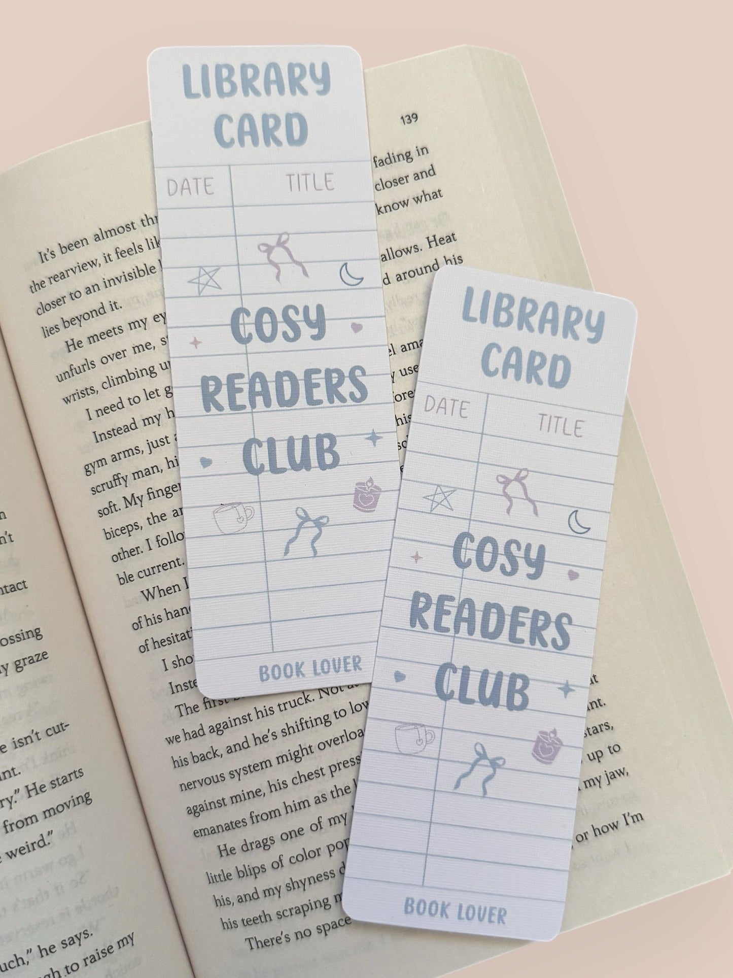 Cosy Readers Club Bookmark