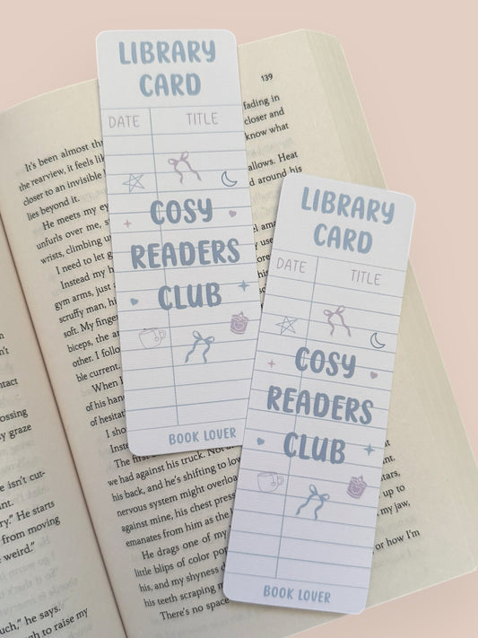 Cosy Readers Club Bookmark