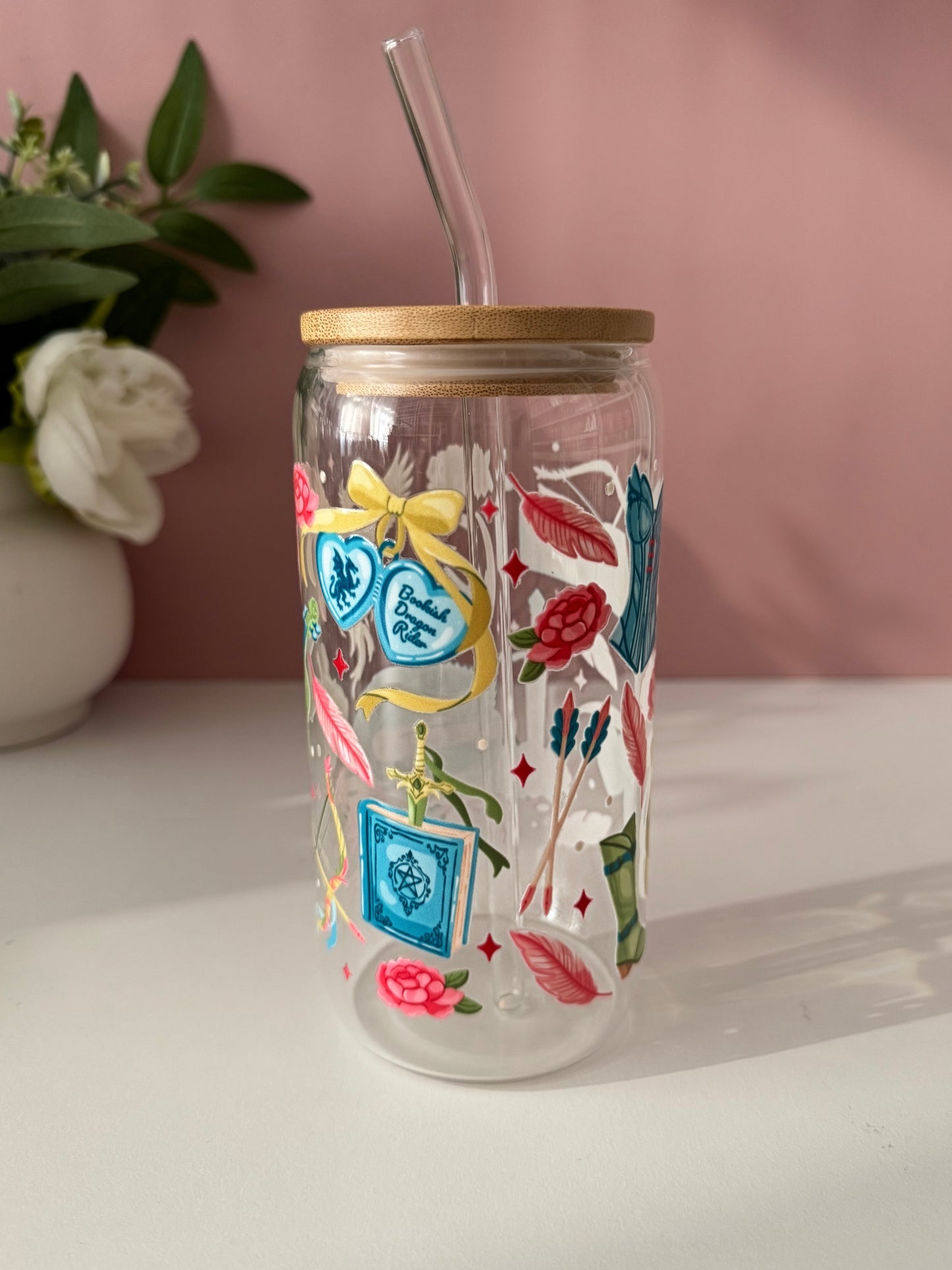 Dragon Rider Glass Cup