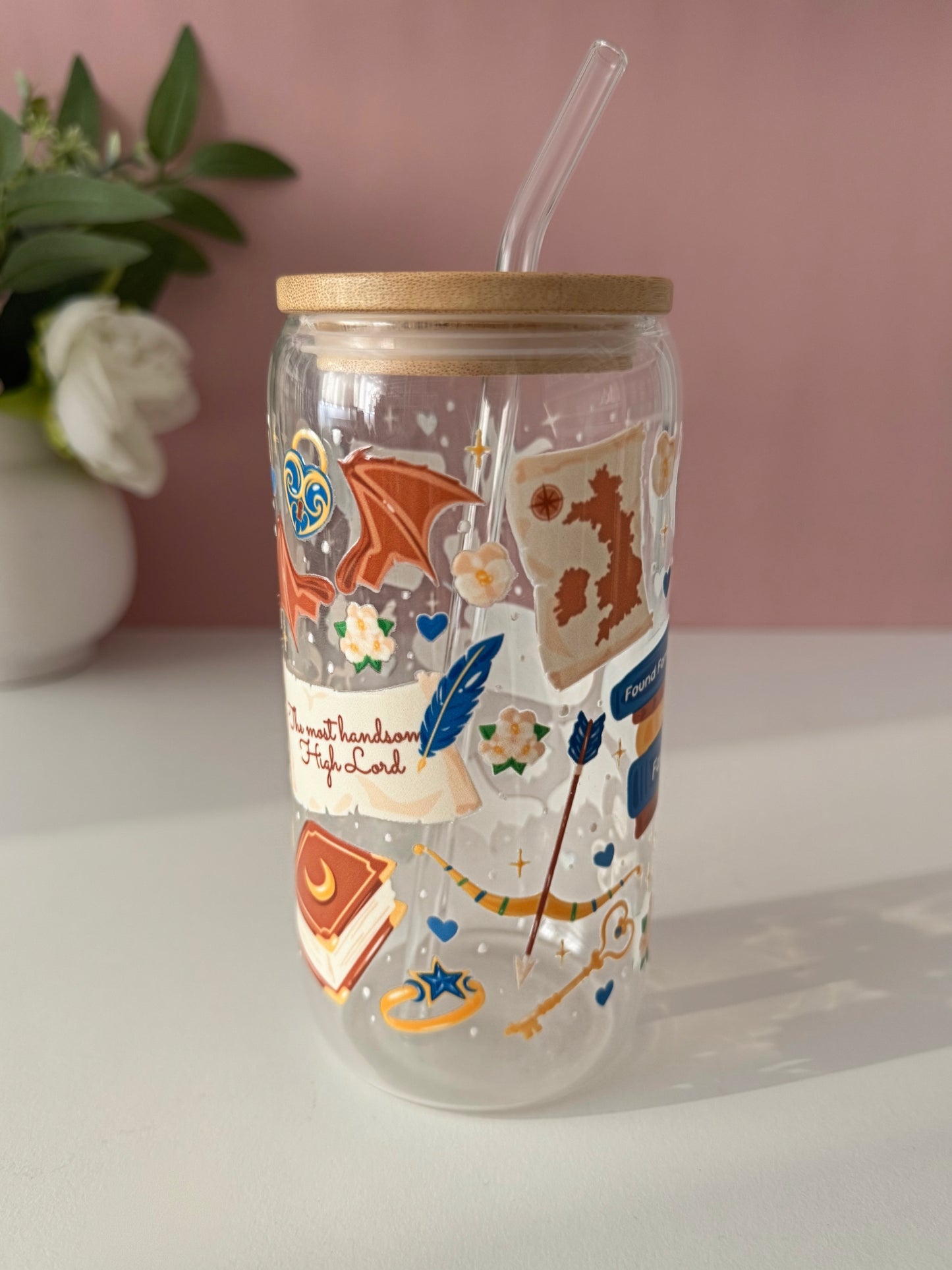 ACOTAR Inspired Glass Cup