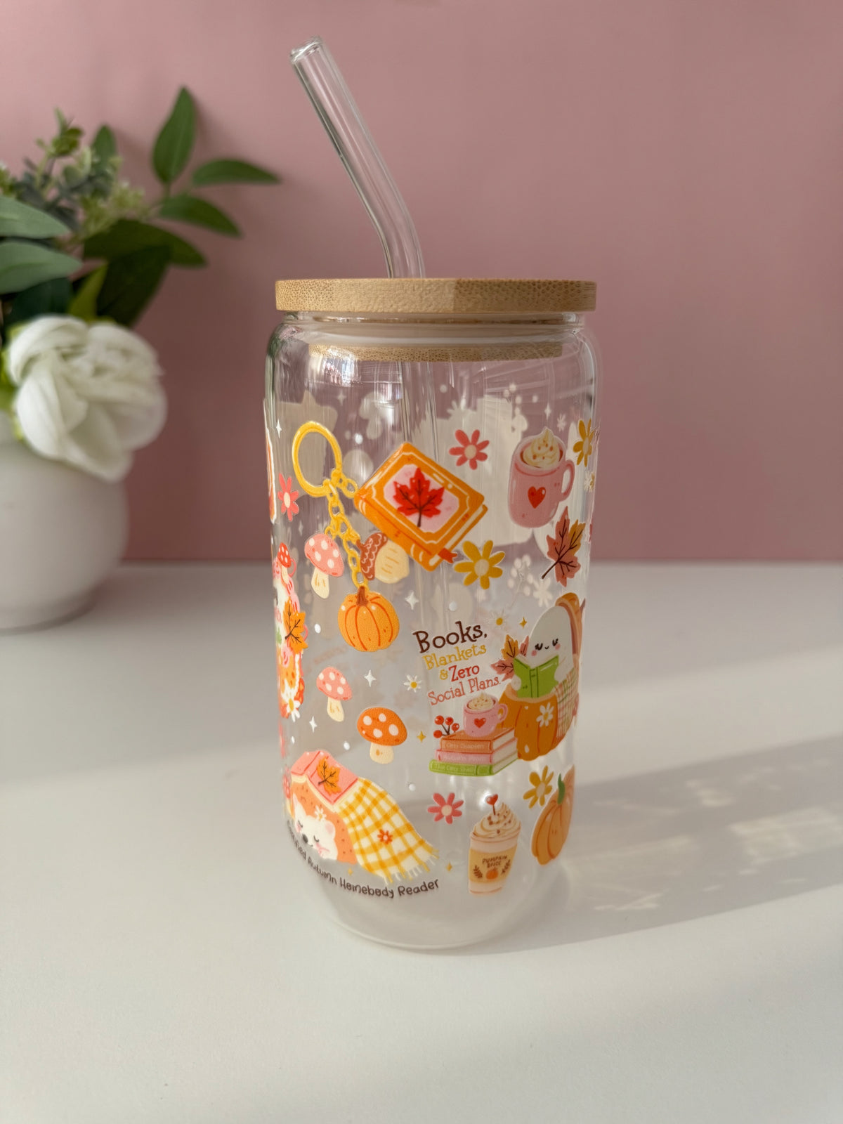 Cozy Chapters Glass Cup
