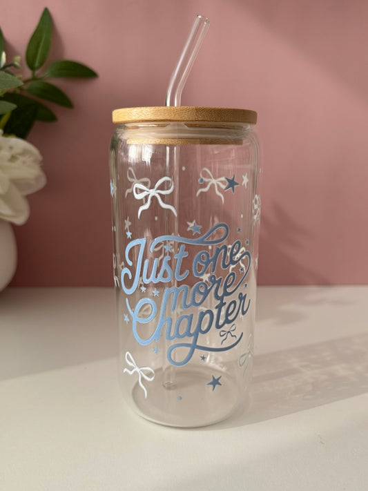 Just One More Chapter Glass Cup