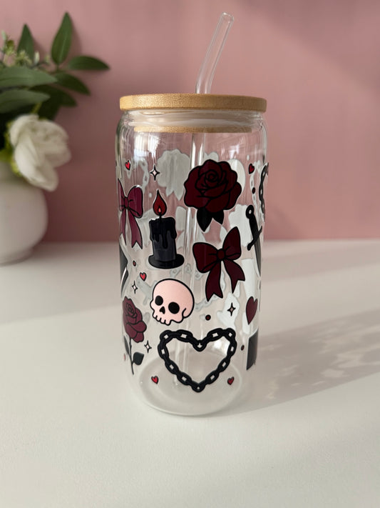Dark Romance Glass Cup