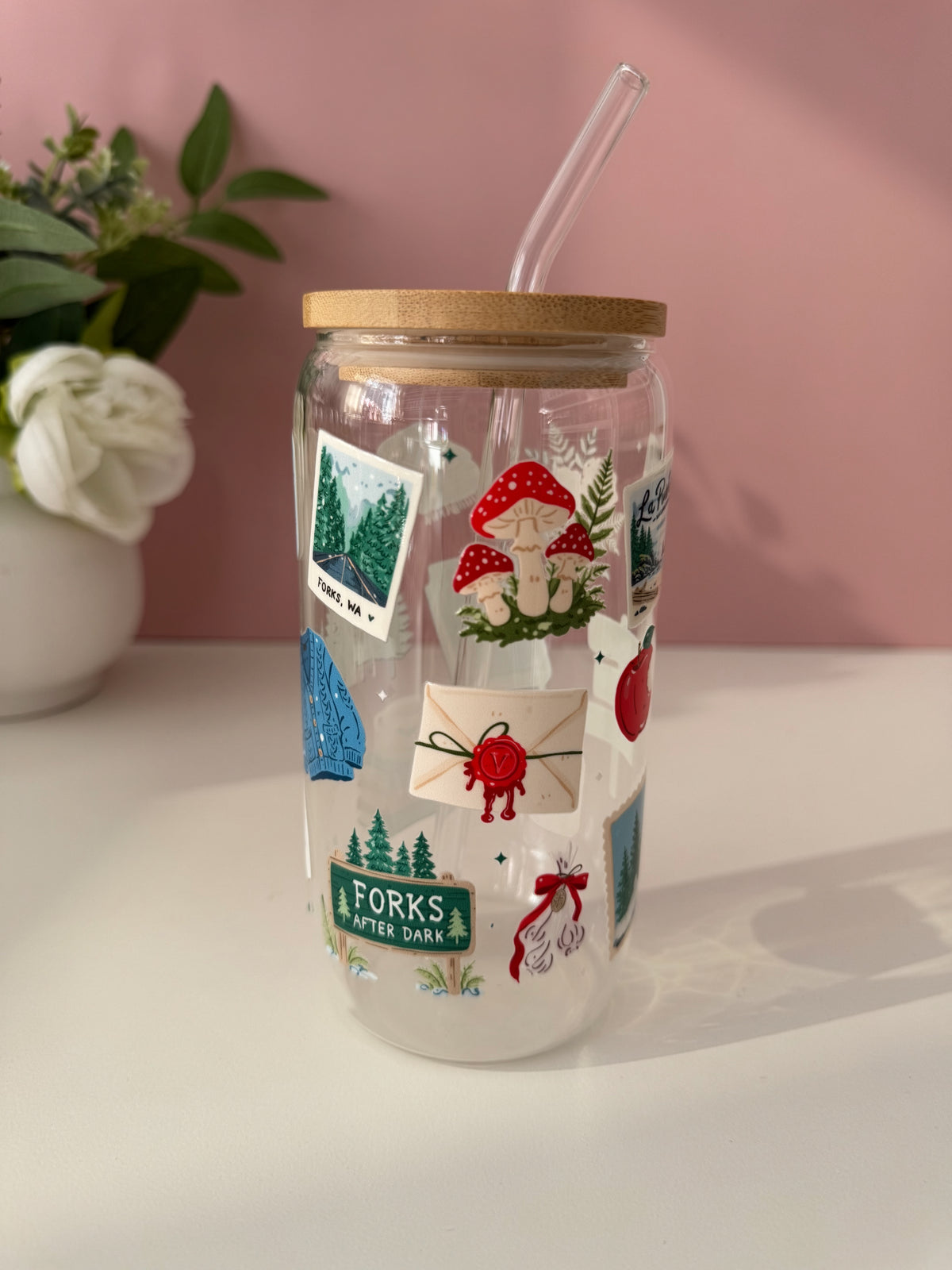 Forks Glass Cup