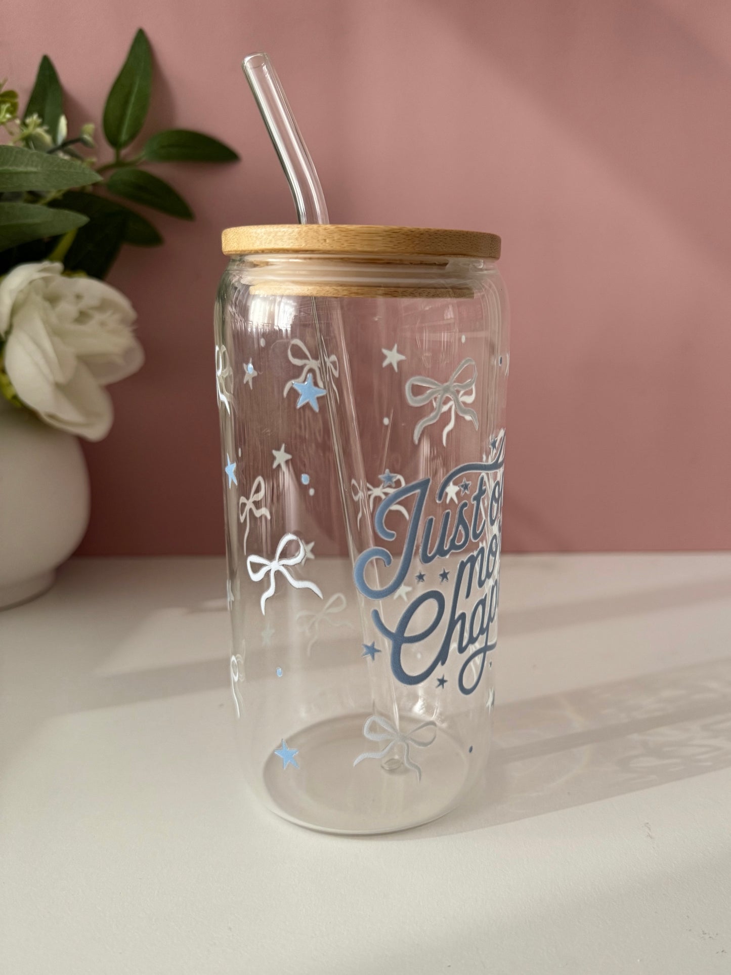 Just One More Chapter Glass Cup