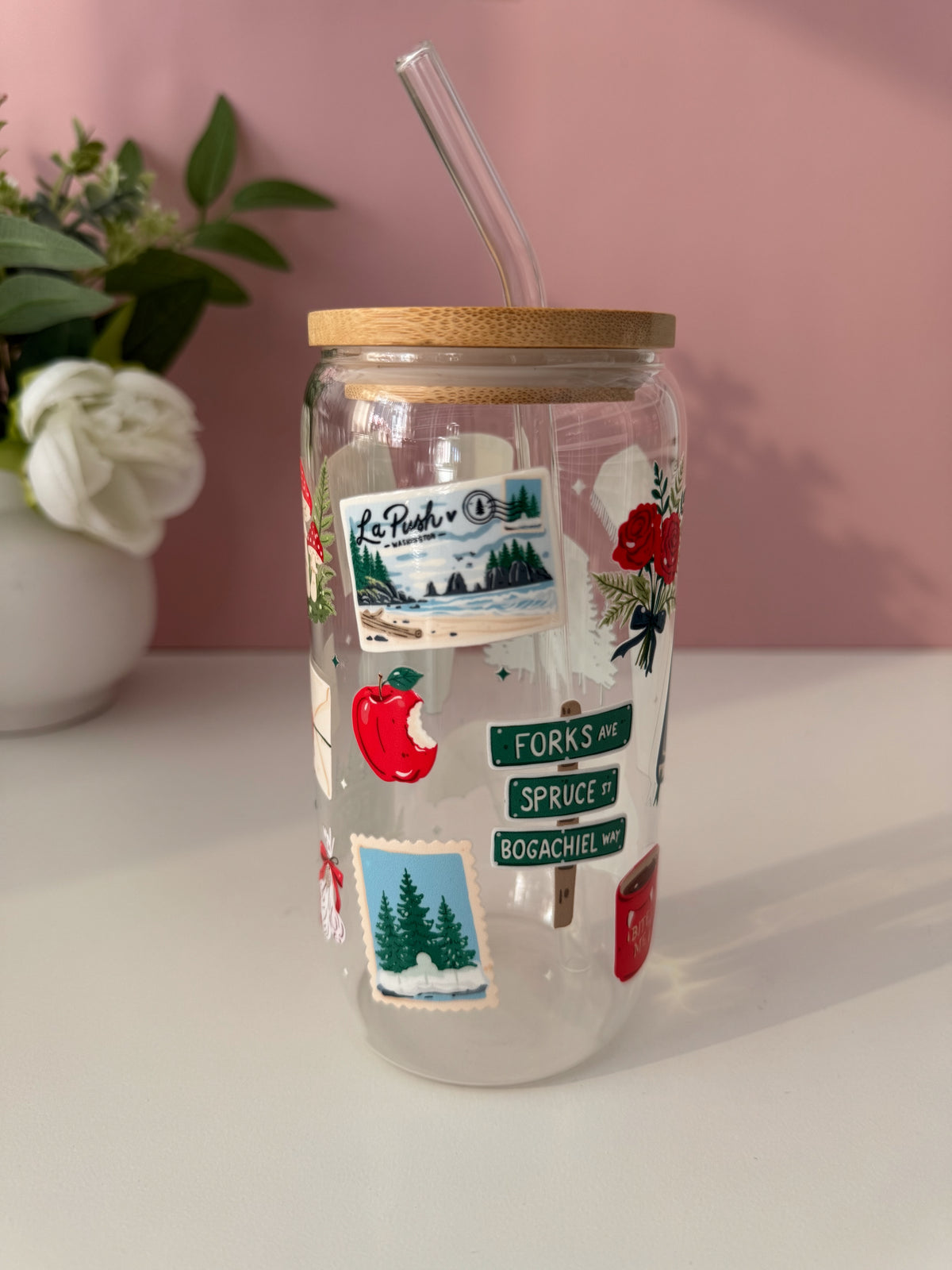 Forks Glass Cup